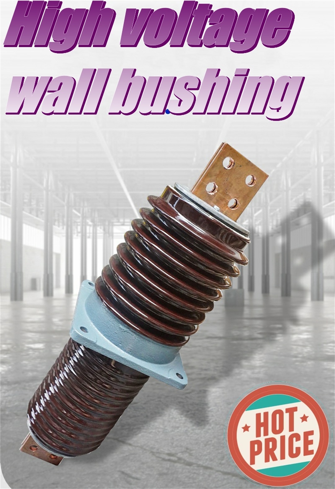 Power station line type Ceramic wall bushing