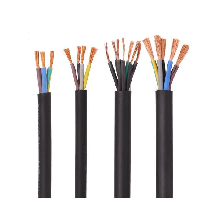 YQ/YQW/YZ/YZW/YC/YCW 450/750V 0.3-150mm² 2-5cores Waterproof Flame-Retardant Rubber Sheathed Power Cable And Wires