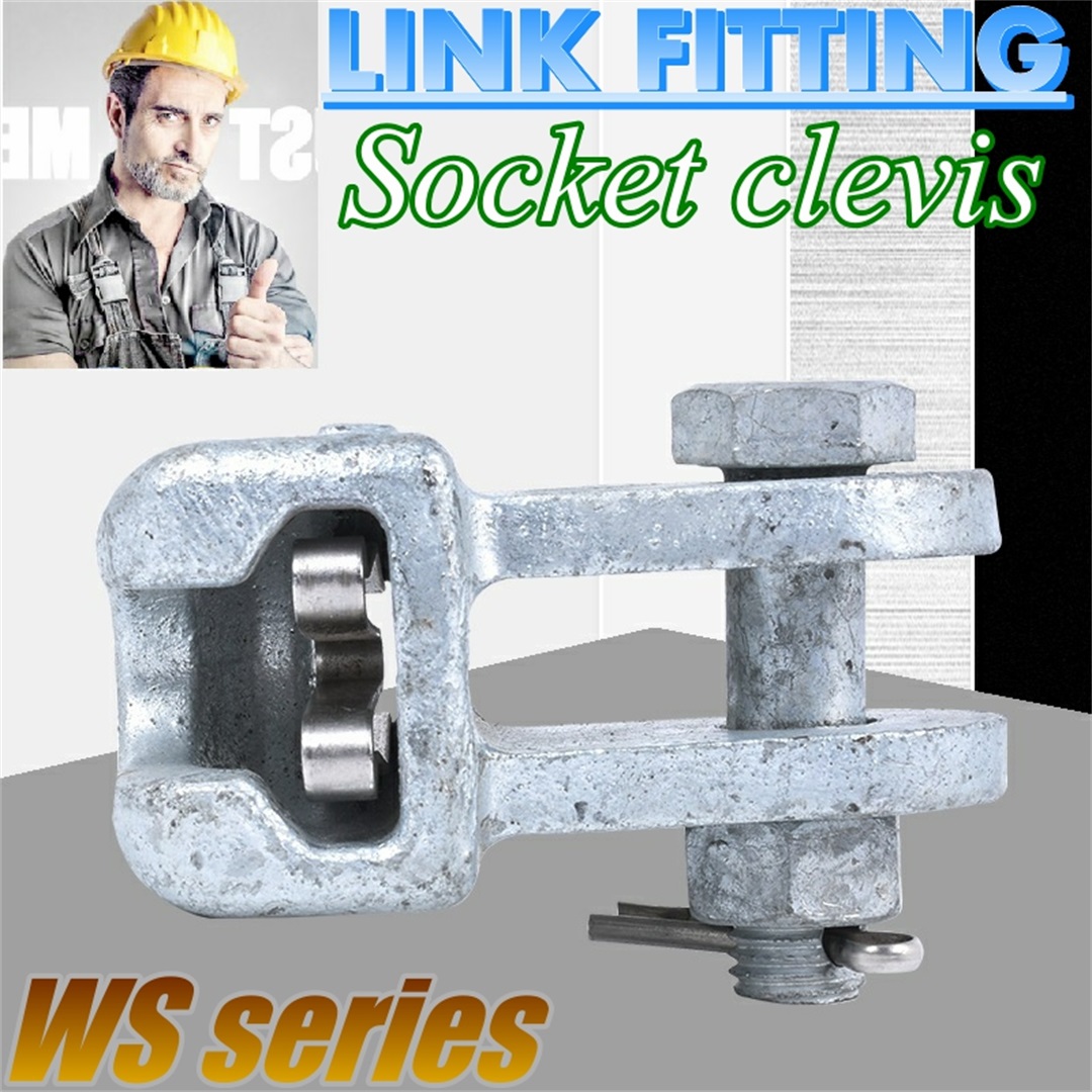 Socket clevis link fitting