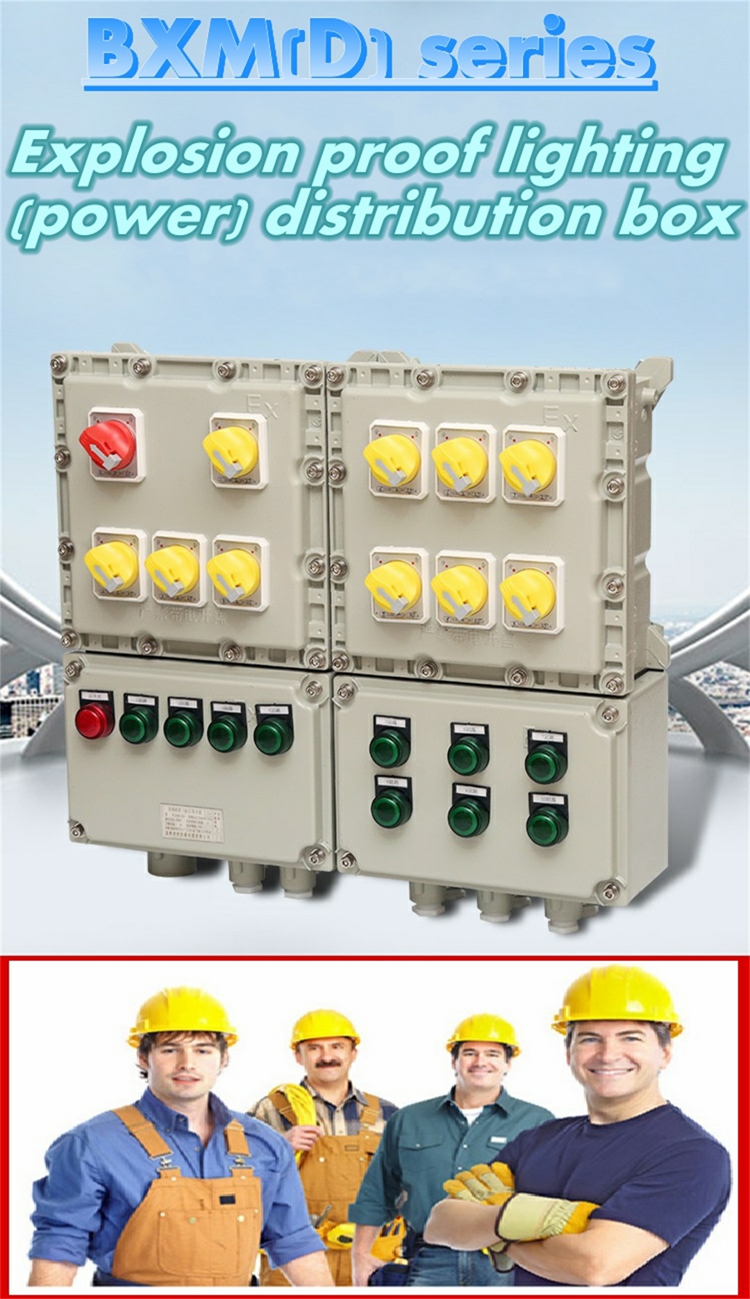 Explosionsgeschützter Verteilerkasten für Beleuchtung (Strom).