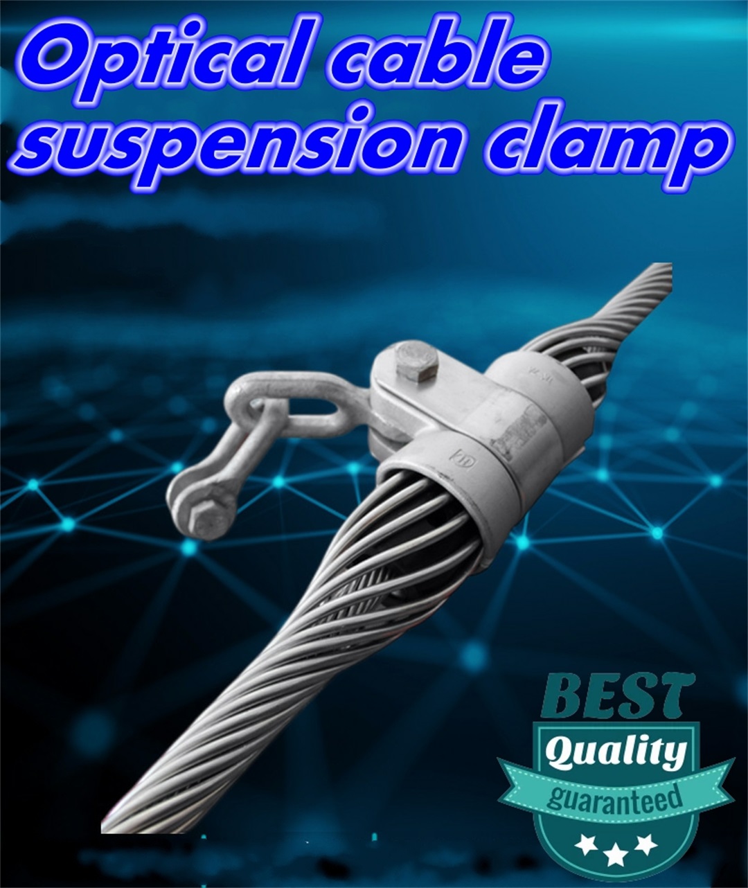 Pre-twisted optical cable suspension clamp