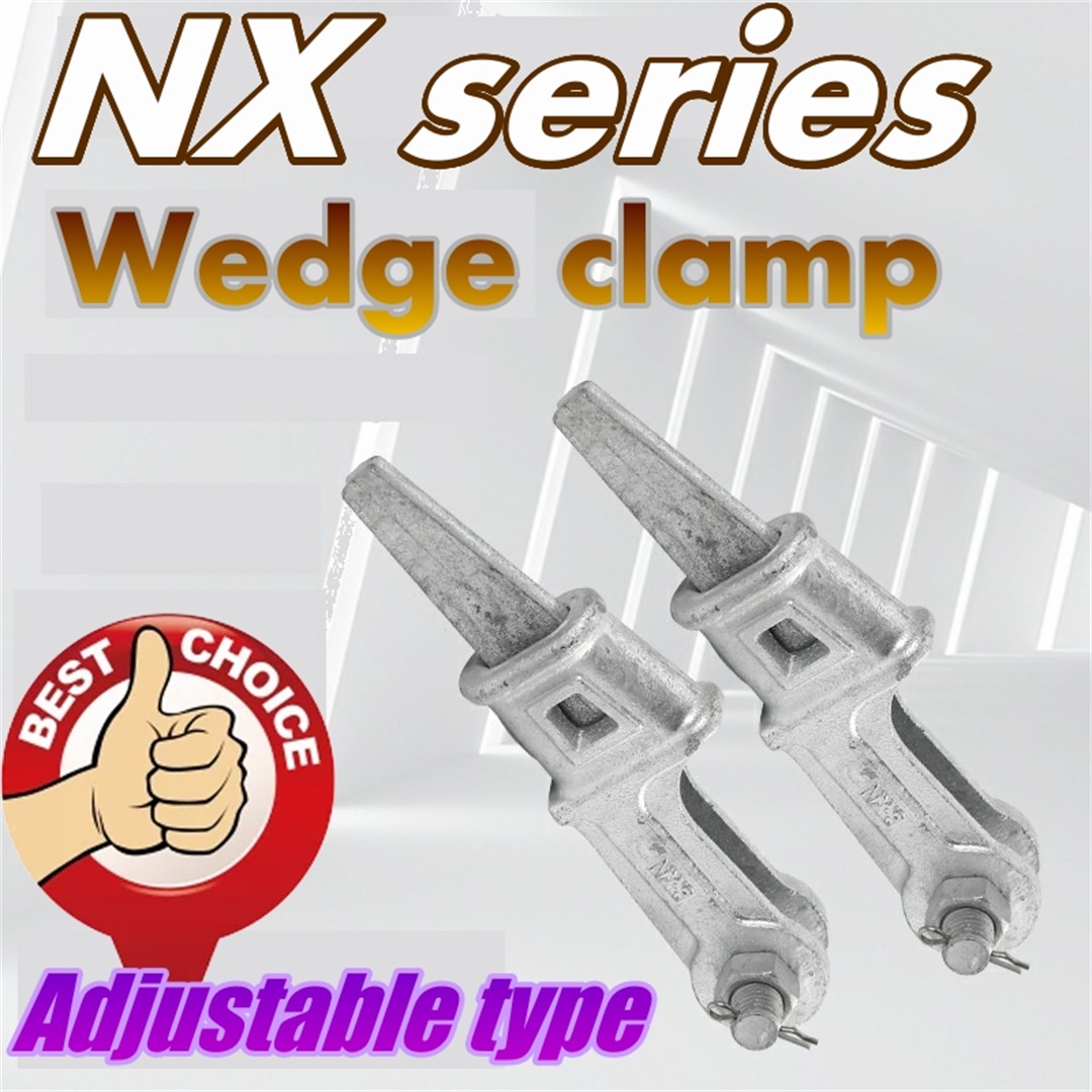 Wedge tension cable clamp
