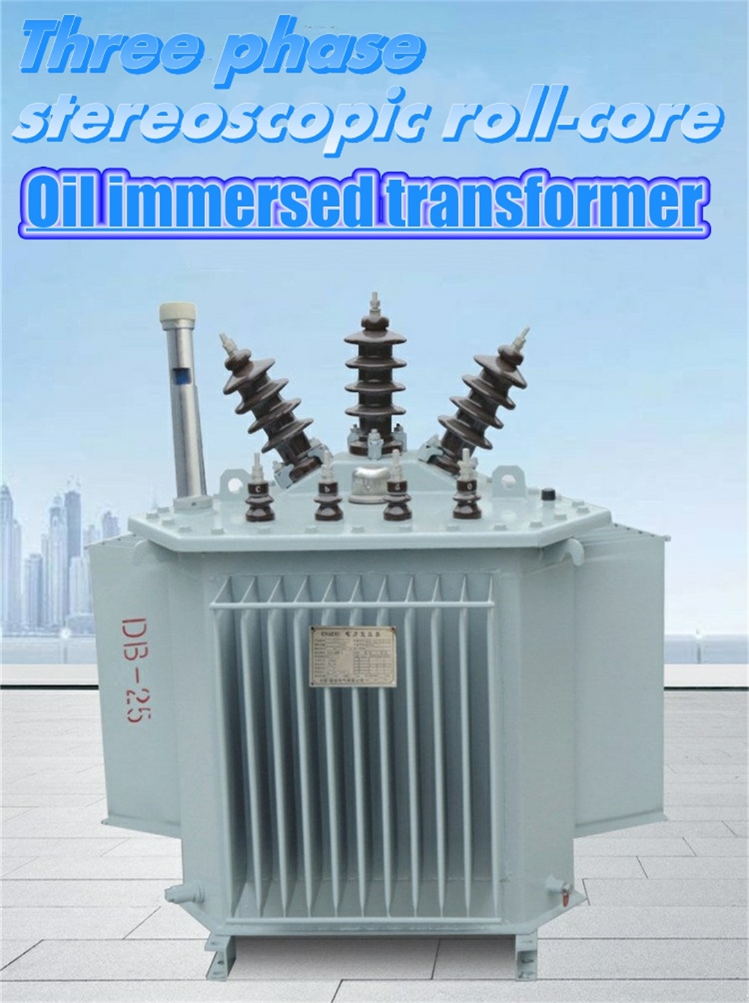 Třífázový plně utěsněný stereoskopický transformátor s železným jádrem