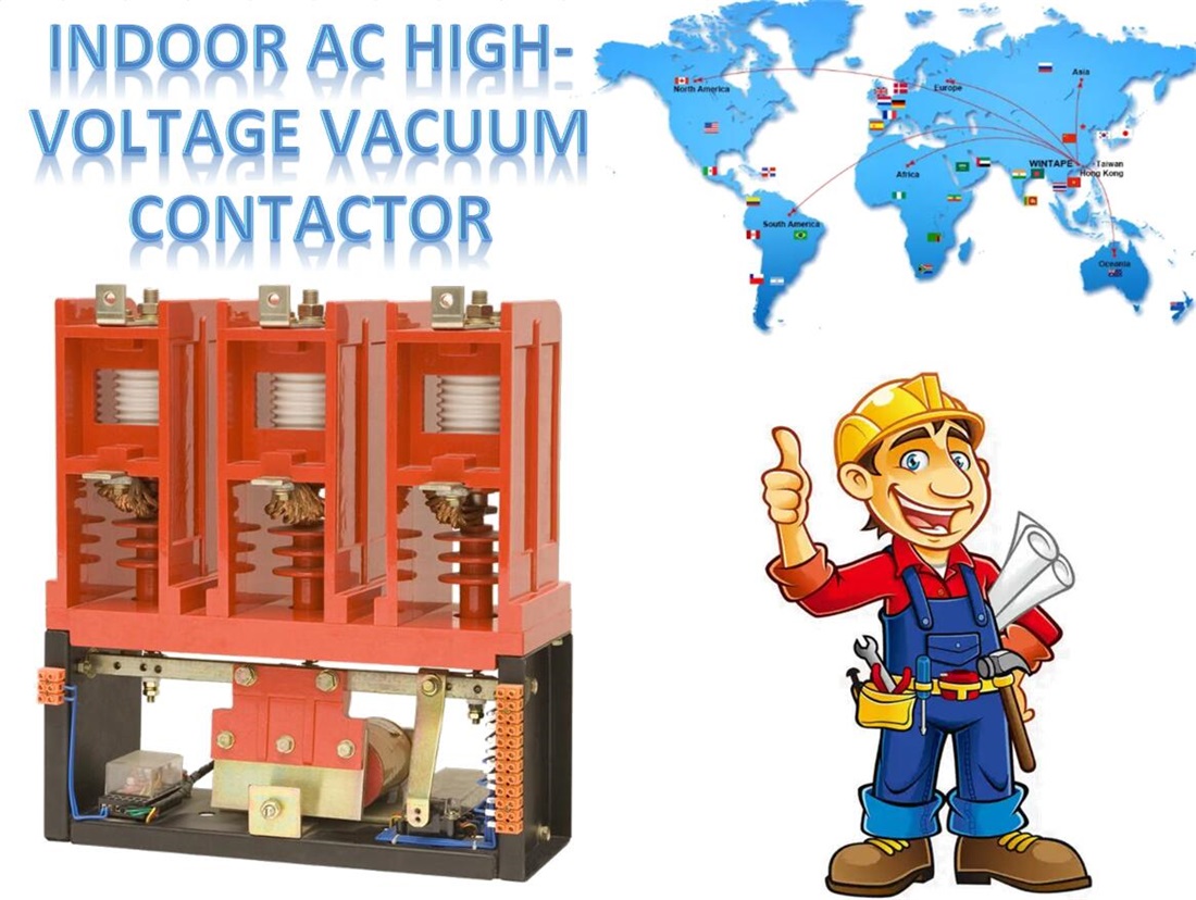 AC high-voltage vacuum contactor