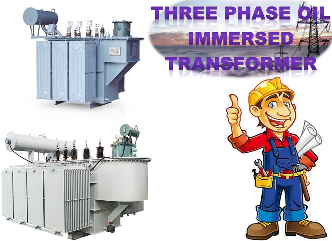 Three phase oil immersed power transformer
