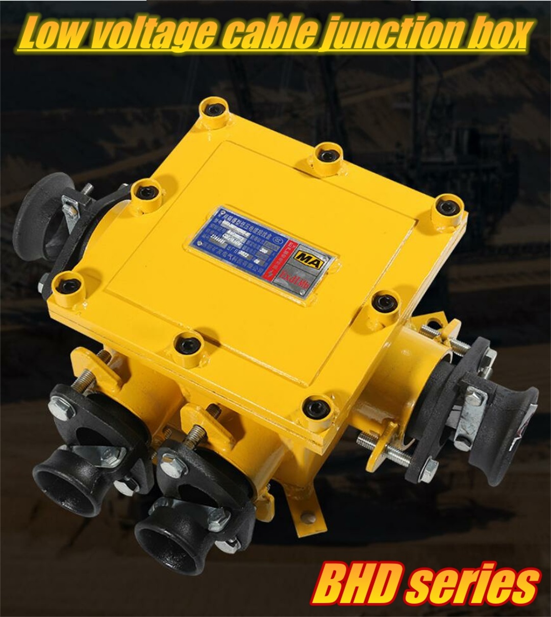 Mine explosion-proof low-voltage cable junction box
