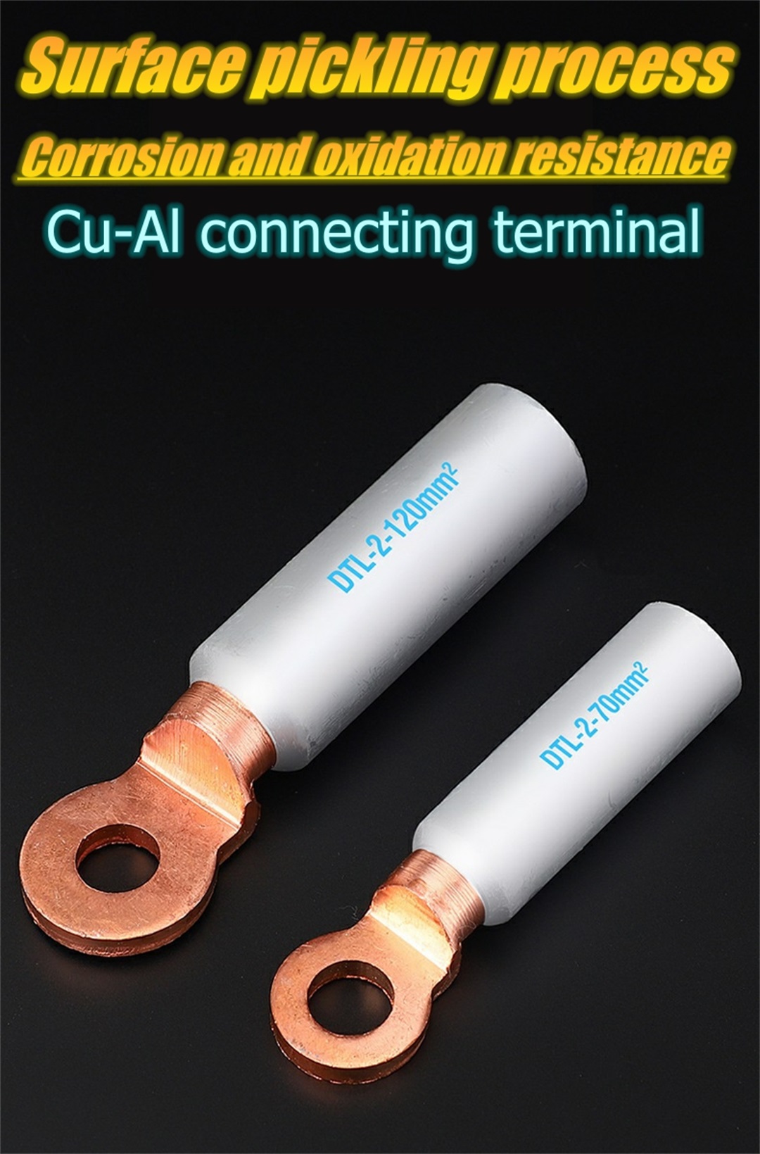 terminalo krampo kupro aluminio konektanta terminalo