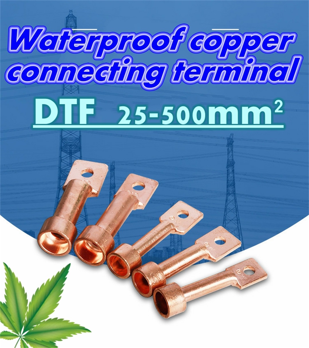 terminales de cable de terminal de conexión de cobre a prueba de agua