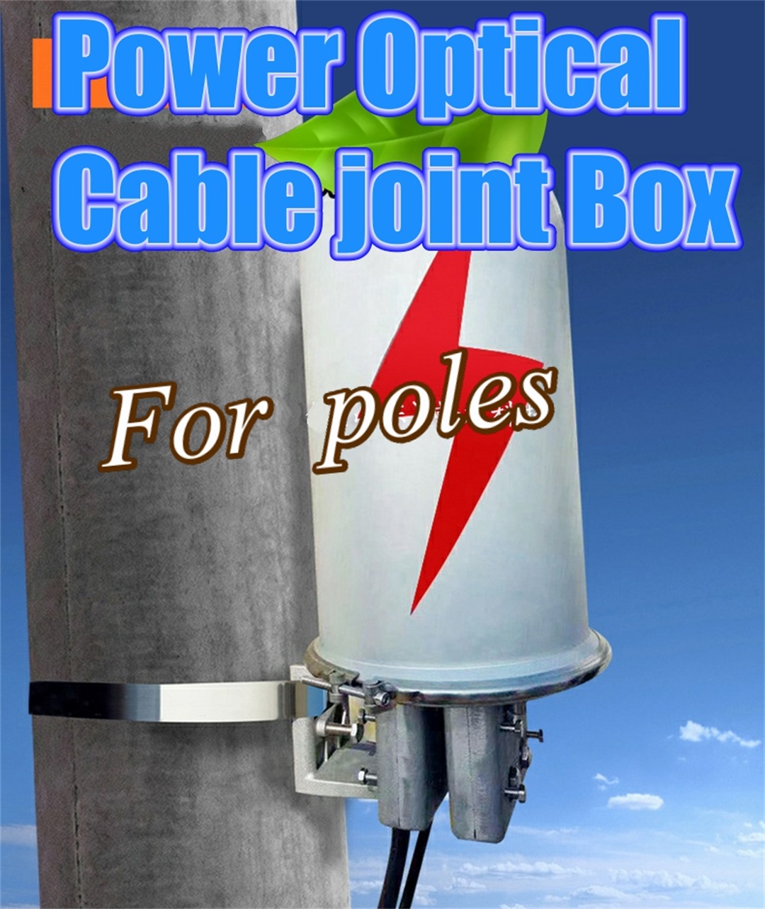 Power optyske kabel joint box, Optyske fiber terminal ferbining junction box