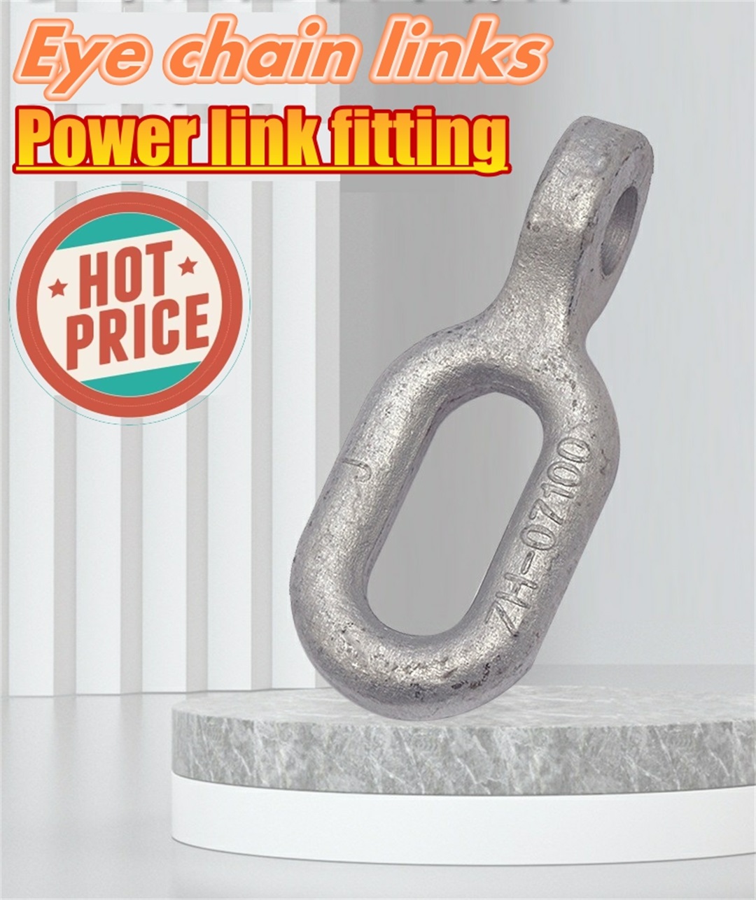 Right angle hanging ring Eye chain links  Power link fitting