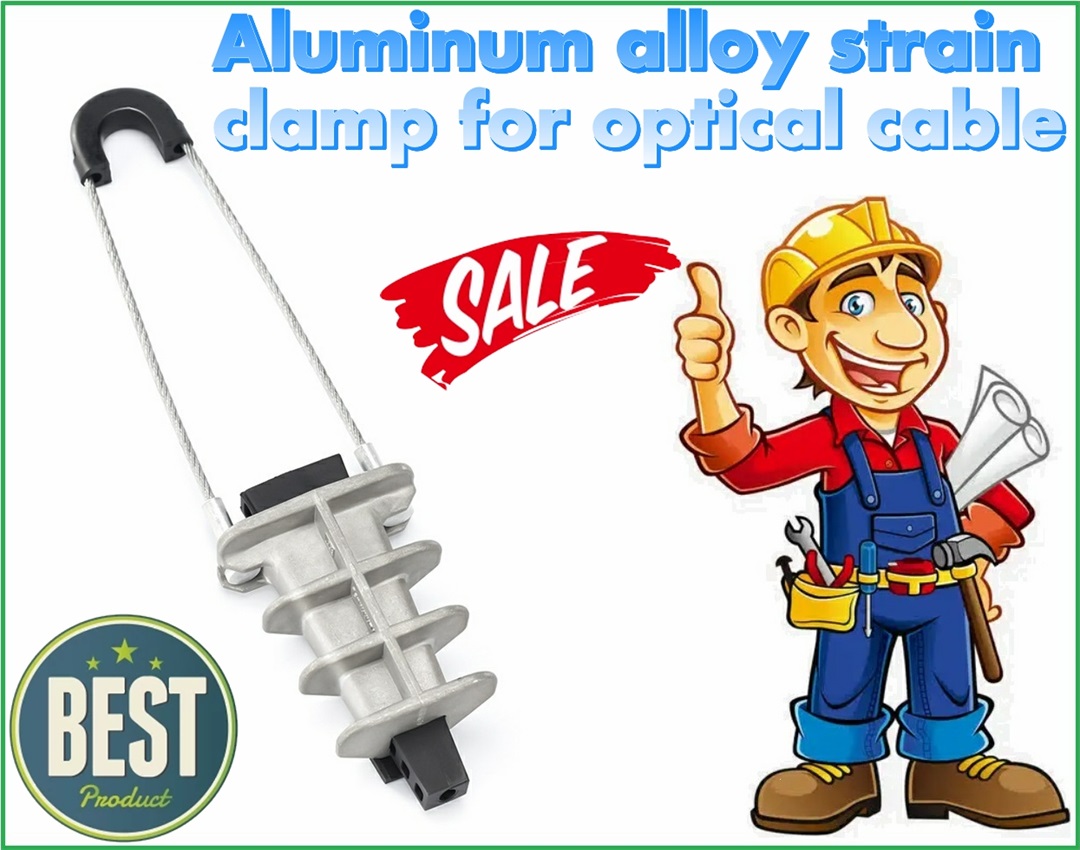 Aluminum alloy tension clamp for optical cable