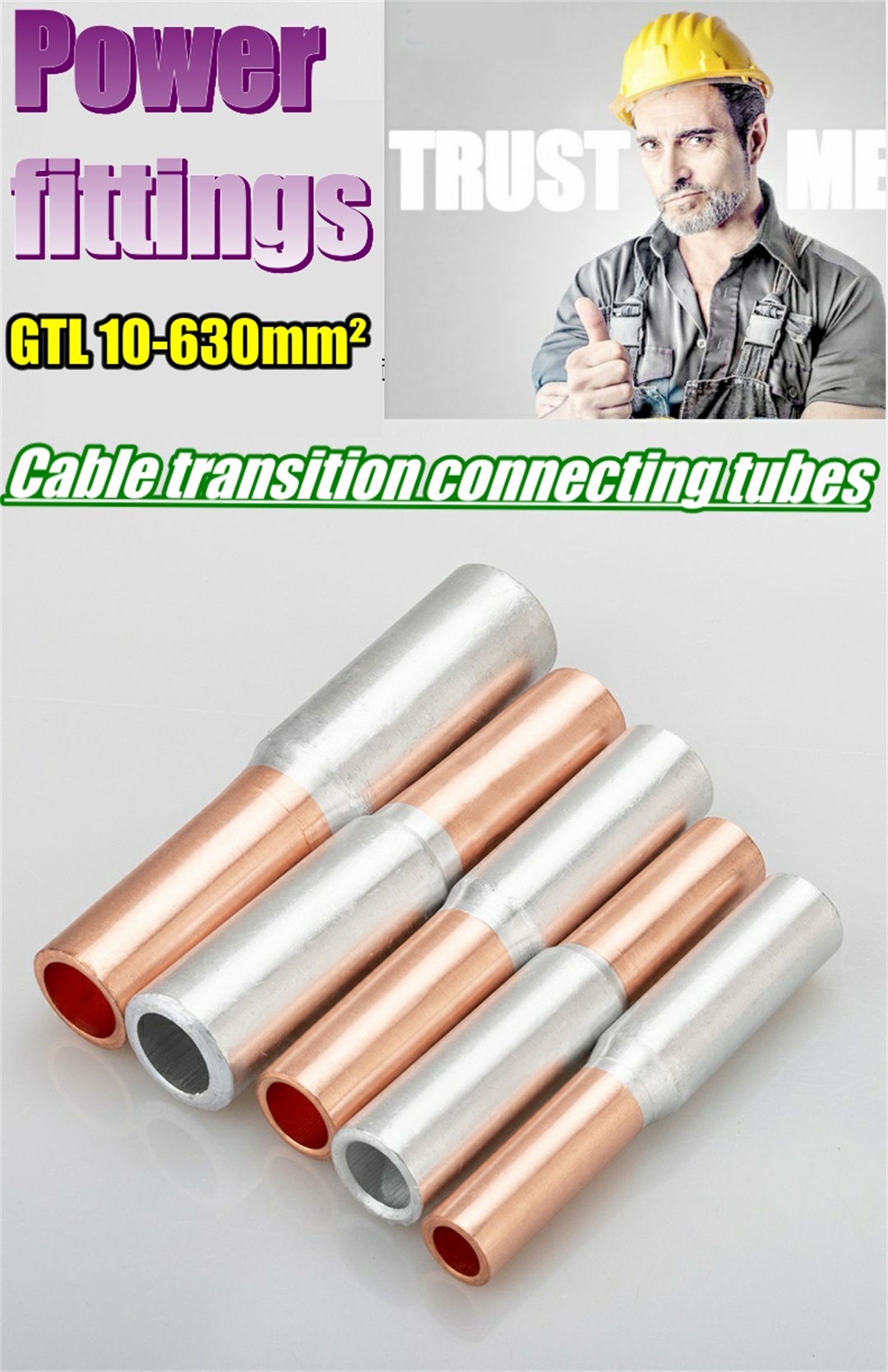 Copper aluminum connecting tubes cable lugs